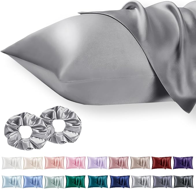 Satin Pillowcase for Hair 2pc, Similar to Silk Pillow Cases, Easier Care Than by Vielit