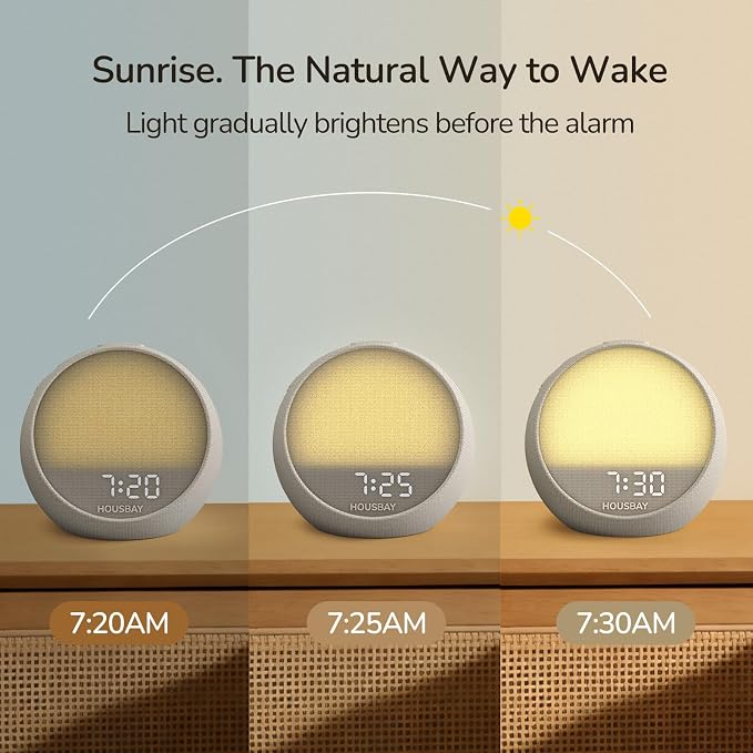 HOUSBAY MINI Sunrise Alarm Clock - Image 2