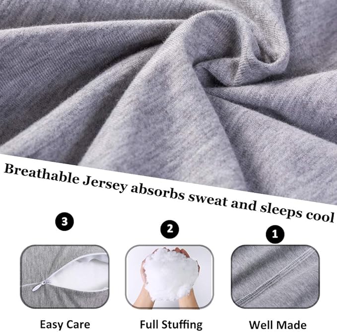 1 MIDDLE ONE Pregnancy Pillow, C Shaped Full Body Pillow - Image 3