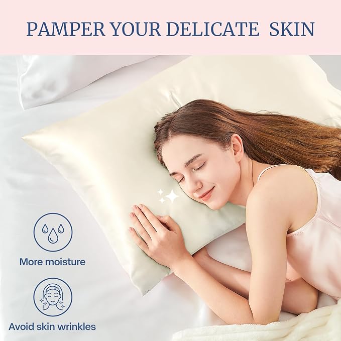 BEDELITE Satin Pillowcase for Hair and Skin, Super Soft Similar to Silk Pillow - Image 3