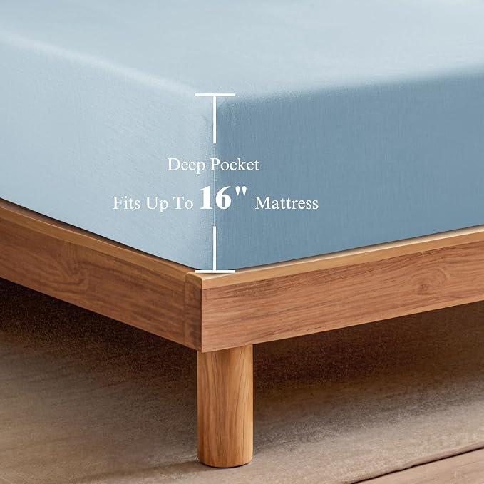 SONORO KATE 100% French Linen Fitted Sheet - Image 4