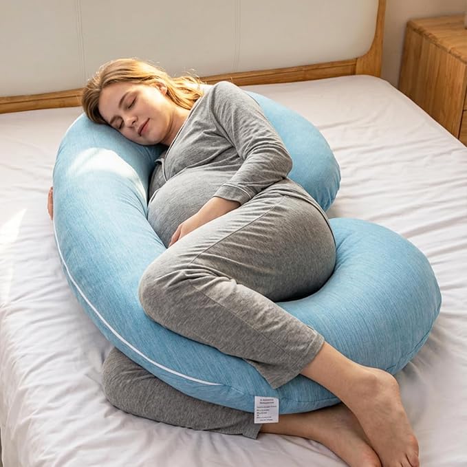 1 MIDDLE ONE Pregnancy Pillow, C Shaped Full Body Pillow - Image 5