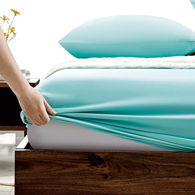 FreshCulture Queen Fitted Sheets, Bulk Pack of 6, Deep Pocket, Soft Microfiber - Image 3
