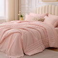 Twin Comforter Set Pink by Velorose