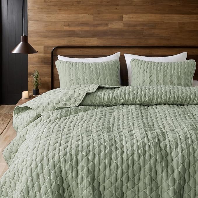WDCOZY Oversized California Cal King Size Quilt Bedding Sets - Image 8