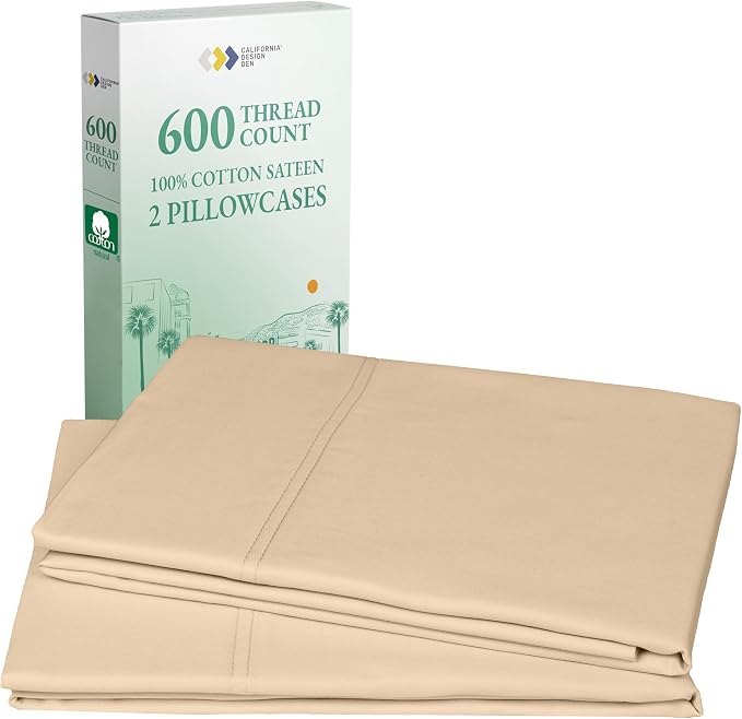 California Design Den Luxuriously Soft Premium 600 Thread Count, 100% Cotton by CaliforniaDesignDen