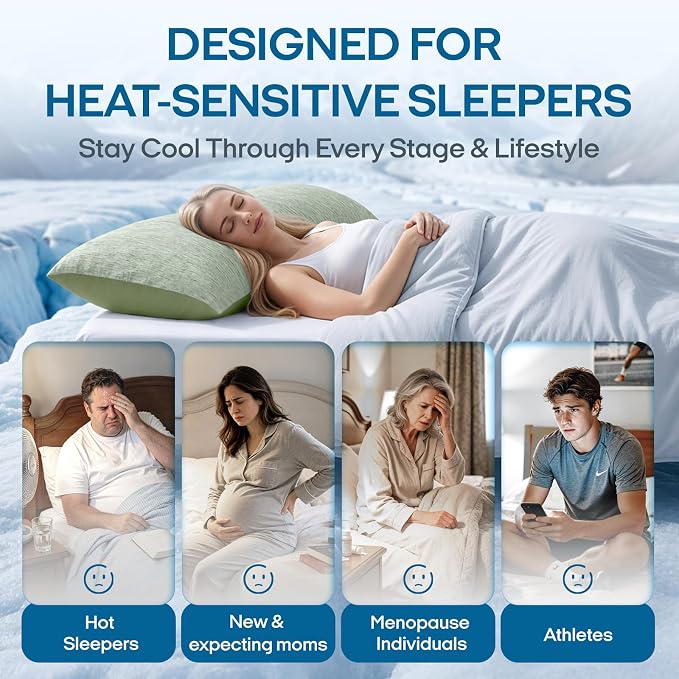 ZonLi Cooling Body Pillowcase for Hot Sleepers, Breathable Body Pillow Cover - Image 7