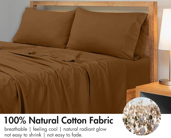 Royale Linens 300 Thread Count 100% Long Staple Combed Cotton Flat Sheet - Image 4