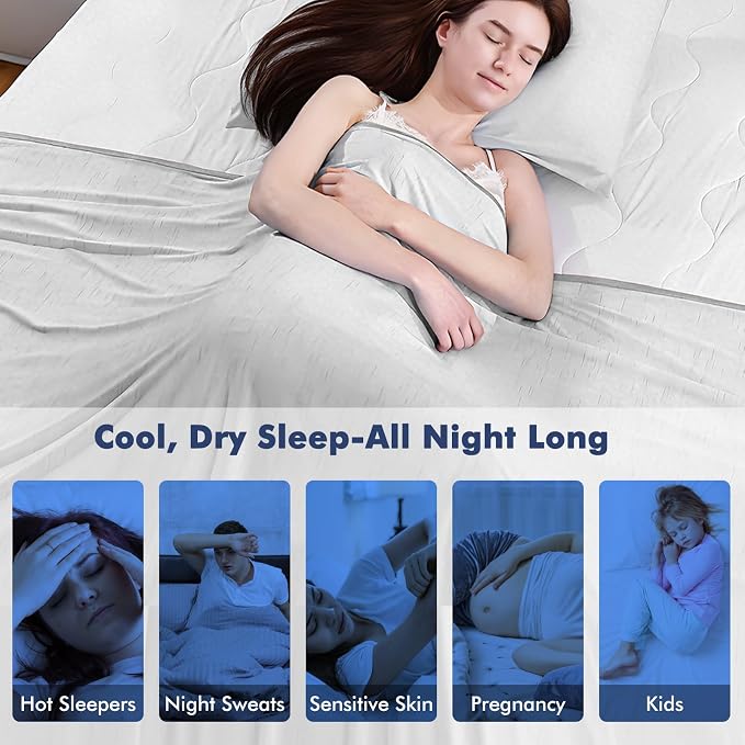 Elegear Cooling Blanket for Hot Sleepers, Double-Sided Arc-Chill® 3.0 Cooling - Image 9
