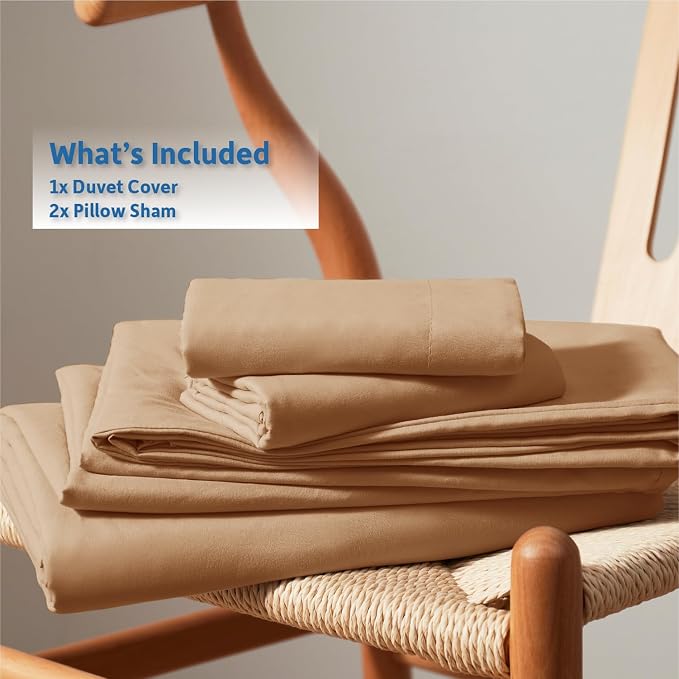 Nestl Mocha Brown California King Duvet Cover Sets - Image 9