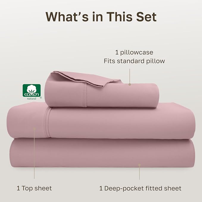 California Design Den Soft 100% Cotton Sheets Twin XL Size Set, 400 Thread - Image 4