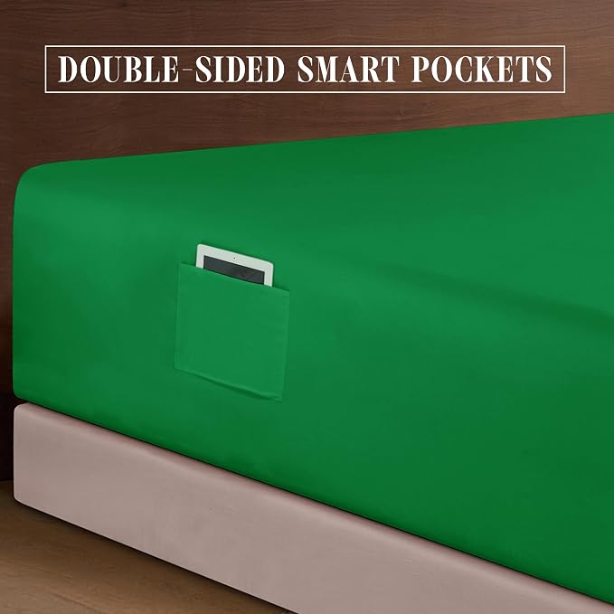 Elegant Comfort Luxurious 1500 Premium Hotel Quality Microfiber 4-Piece Sheet - Image 5