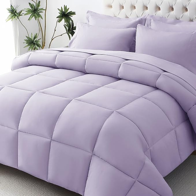 JOLLYVOGUE King Comforter Set, Ultra-Soft Bed in a Bag King Size 7 Pieces by JOLLYVOGUE