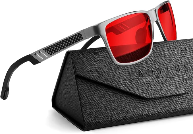 ANYLUV Blue Light Blocking Glasses Men Computer Gaming Glasses Lightweight by ANYLUV
