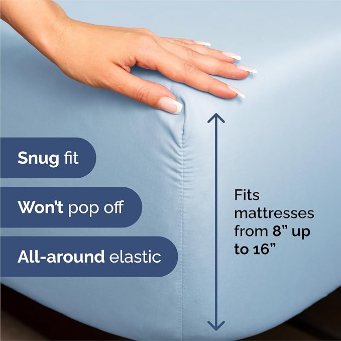 King Size 4 Piece Sheet Set - Image 3