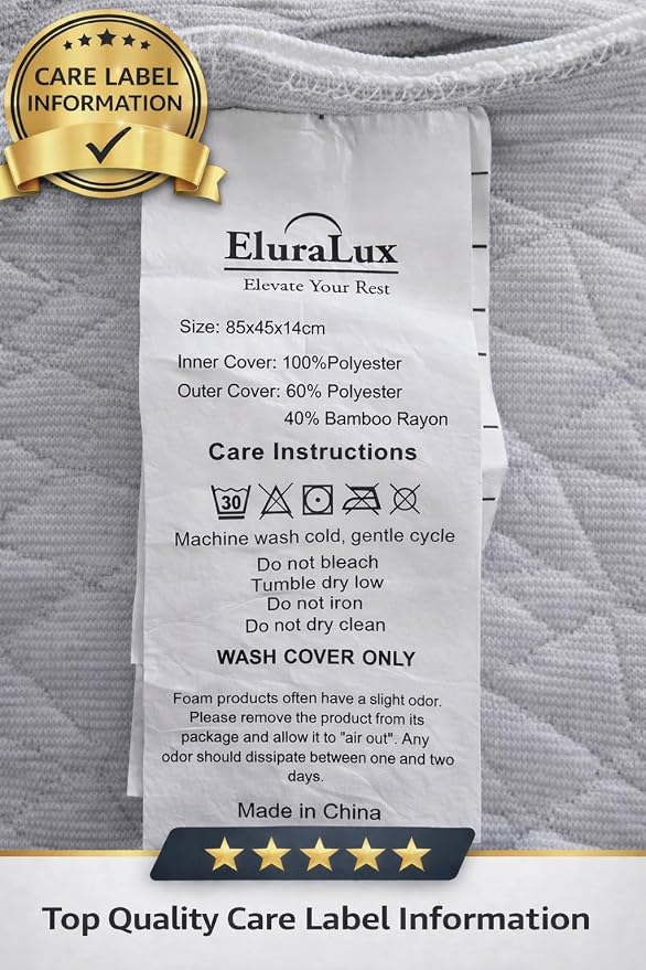 Quilted Bamboo Pillow Cover Collection – Cooling Pillow Protector - Image 3