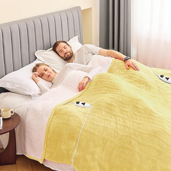 greenoak Heated Blanket Electric Queen Size 84"X90" Dual Control, Heating - Image 2