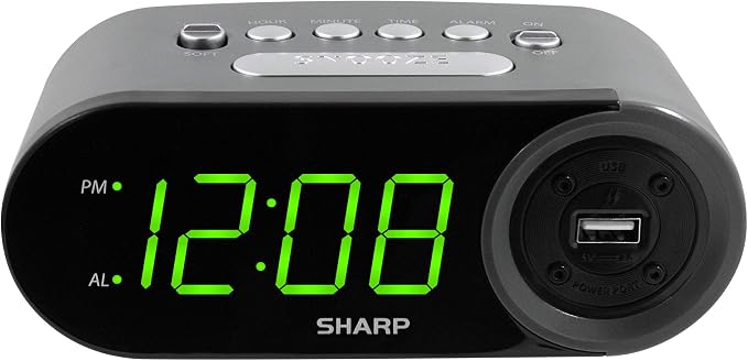 Sharp Digital Easy to Read Alarm Clock by SHARP