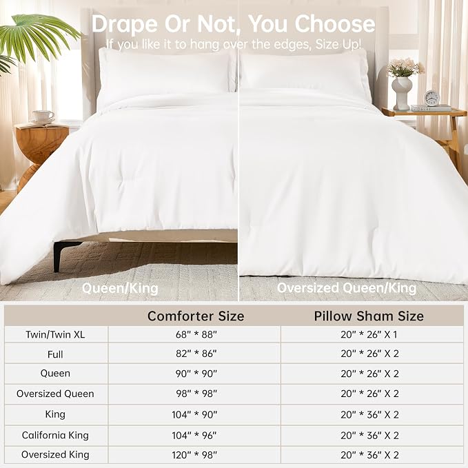 MUXHOMO Queen Comforter Set, All Season Ultra Soft Down Alternative Bedding - Image 8