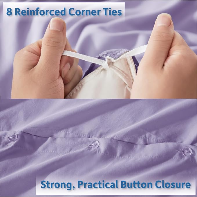 Nestl Lavender Duvet Cover Queen Size - Image 4