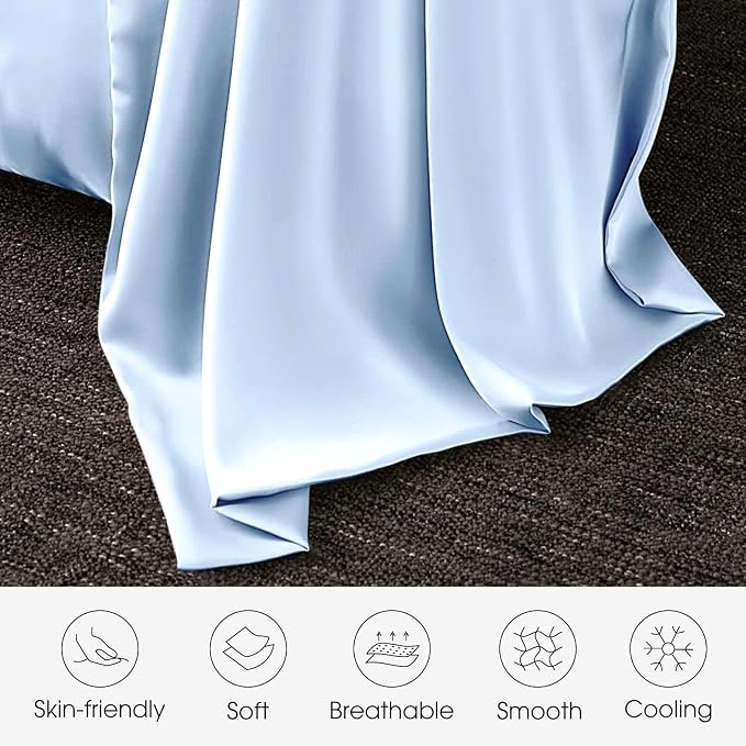 100% Silk Pillow Cases 2 Pack King Size Mulberry Silk Pillowcase - Image 4