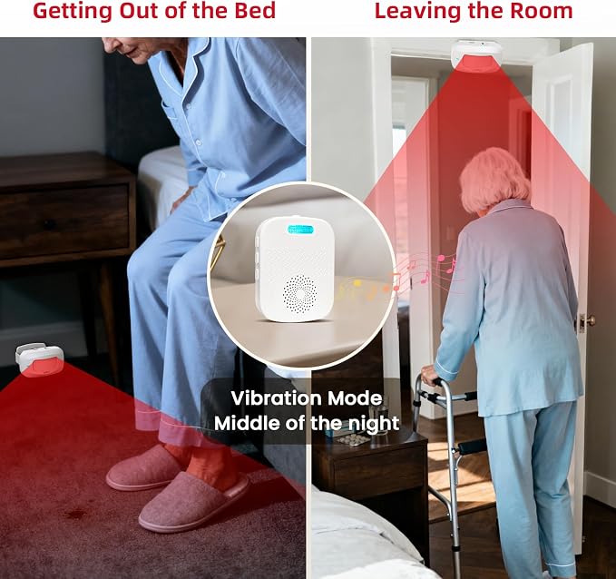 CallToU Bed Alarm for Elderly Adults Sensor Alarm and Fall Prevention for - Image 2
