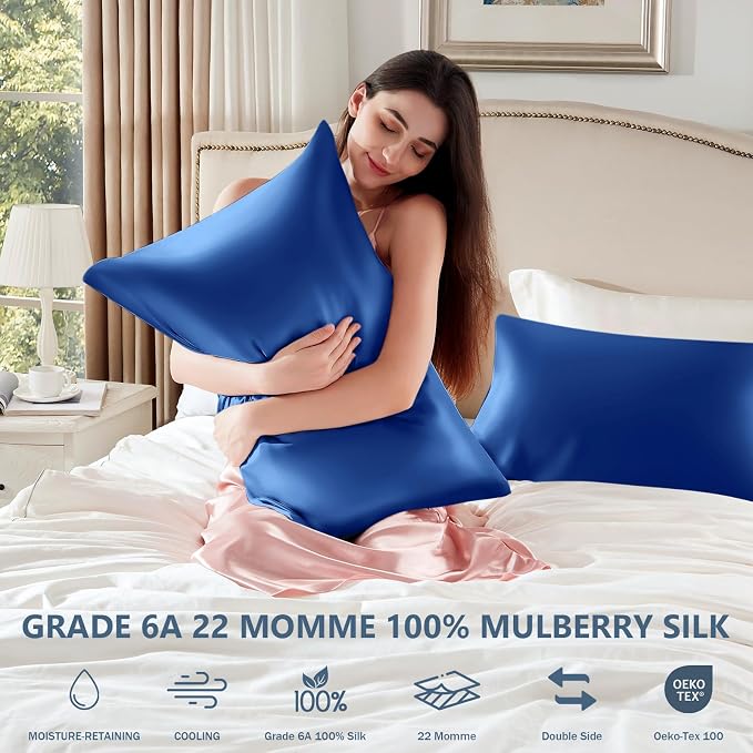 Silk Pillow Cases King Size 100% Mulberry Silk Pillowcase - Image 6