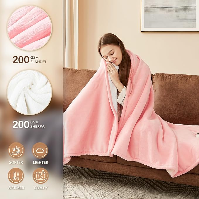 Homemate Electric Heated Blanket Queen Size - Image 2