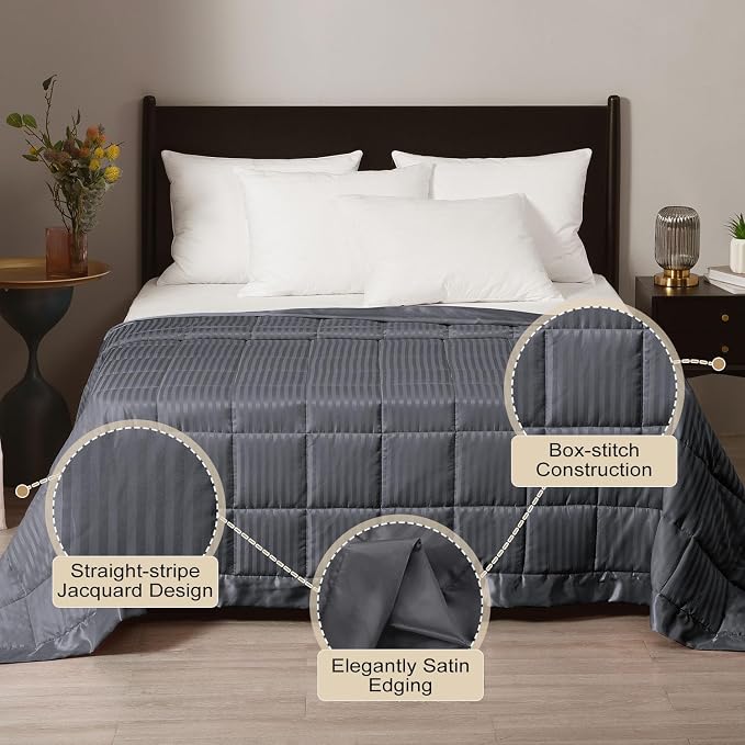 downluxe Weighted Blanket Queen Size, 15 lb Weighted Blanket - Image 2