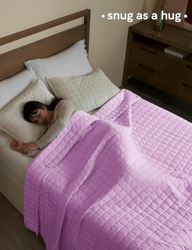 YnM Exclusive Weighted Blanket, Soothing Organic Long Stapled Cotton, Smallest - Image 5