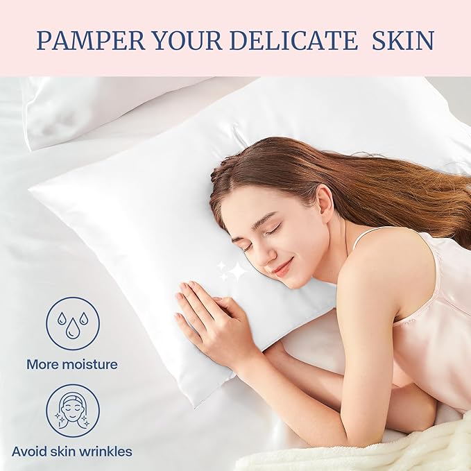 BEDELITE Satin Pillowcase for Hair and Skin, Super Soft and Cooling Similar to - Image 3