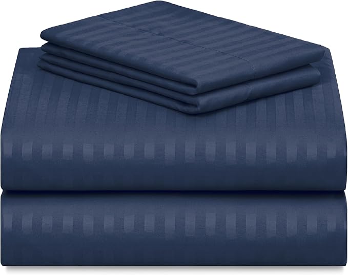 LuxClub 4 PC King Size Sheet Set, Breathable Luxury Bed Sheets, Deep Pockets - Image 9
