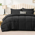 Love's cabin Full Comforter Set Ash Black, 7 Pieces Full Bed in a Bag, All by Lovescabin