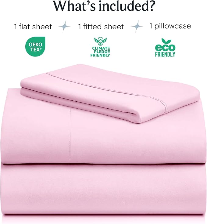 LuxClub 3 PC Twin XL Sheet Set, Deep Pockets Wrinkle Free Cooling Bed Sheets - Image 2
