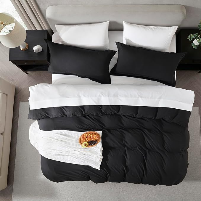 Nestl Black Duvet Cover Queen Size - Image 5