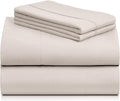 LuxClub 4 PC Sheet Set Bed Sheets Deep Pockets 18" Eco Friendly Wrinkle Free by LuxClub