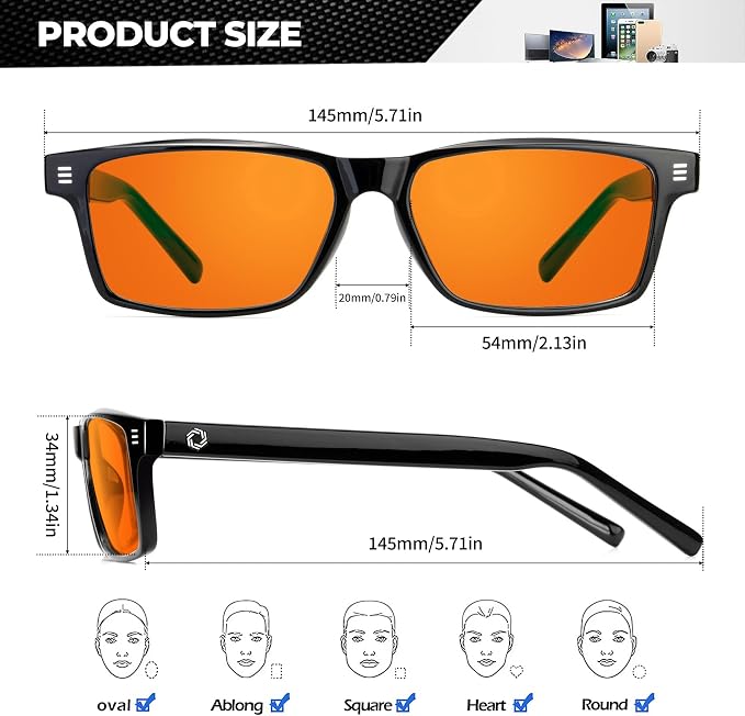 ANYLUV Blue Light Glasses Men Woman, Eye Strain Relief Eye Protection - Image 4