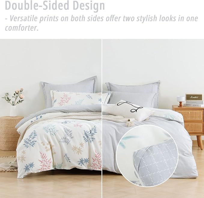 LEMIROE White Cotton Comforter King Size 3Pcs - Image 4