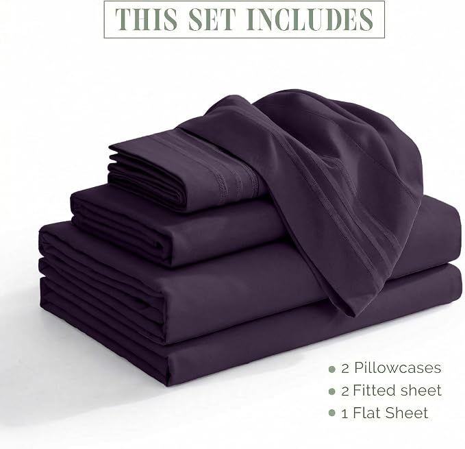 Elegant Comfort Luxurious 1500 Premium Hotel Quality Microfiber Three Line - Image 4