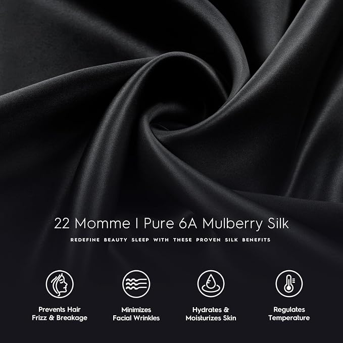 Tafts Pillow Cases - 22mm 100% Pure Mulberry 6A Silk Pillowcase - Image 5