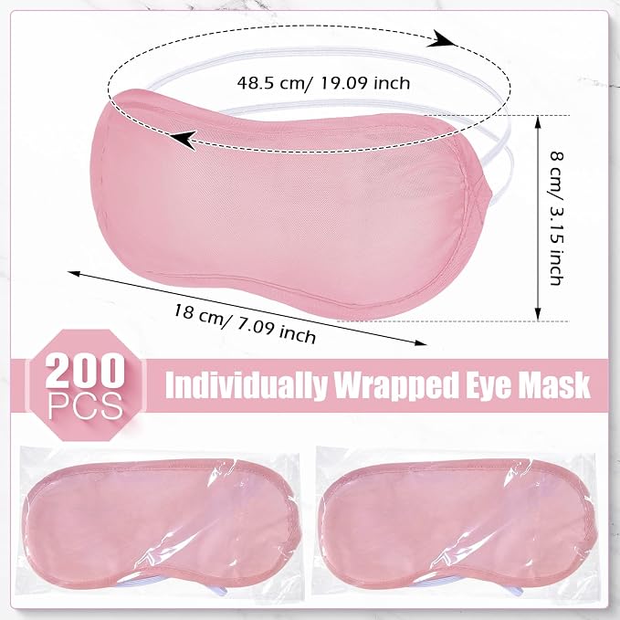 Tarpop 200 Pcs Eye Mask Sleeping Blindfold Eye Cover - Image 2