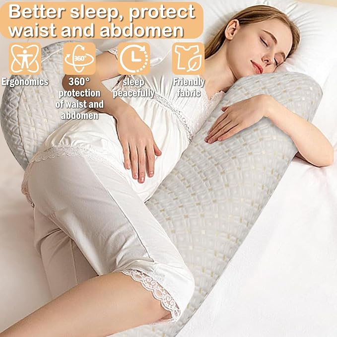 Pregnancy Pillow for Pregnant Women, Soft Maternity Pillow - Image 3