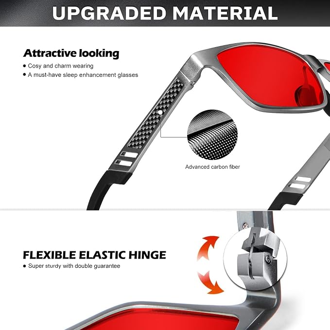 ANYLUV Blue Light Blocking Glasses Men Computer Gaming Glasses Lightweight - Image 3