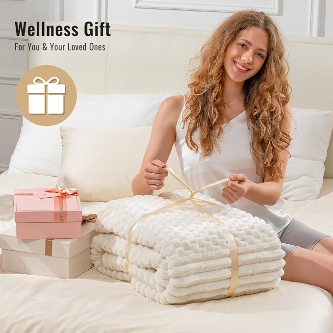 Uttermara Weighted Blankets for Adults Twin Size 15lbs, Soft Warm Sherpa Fleece - Image 6