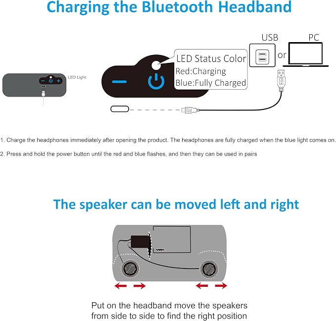 Sleep Headphones Bluetooth Headband - Image 6