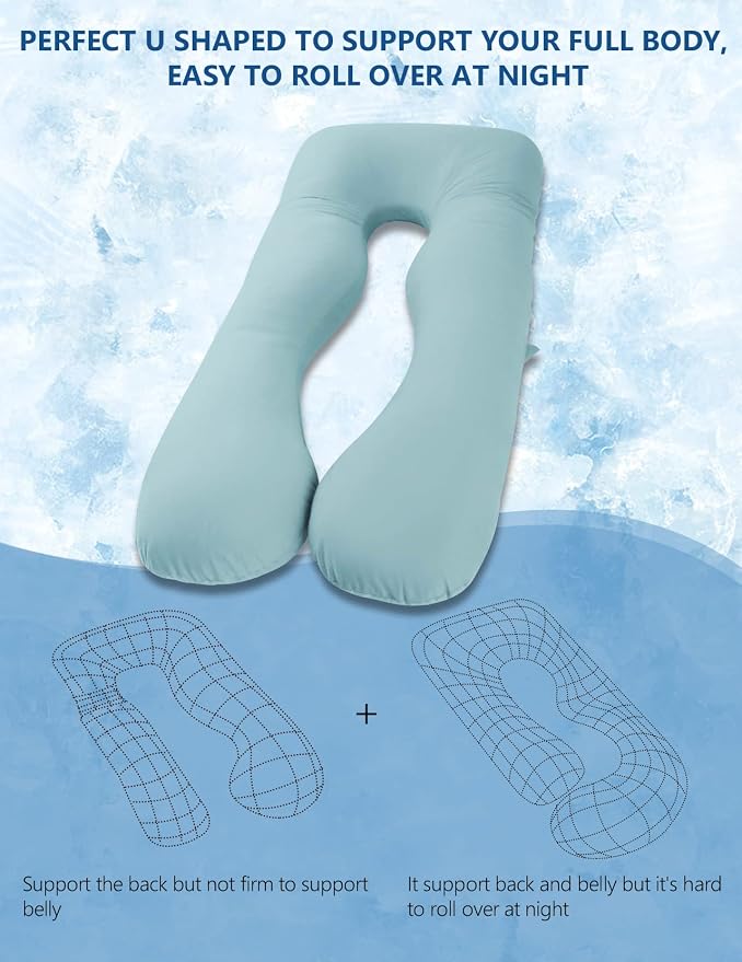 Meiz Pregnancy Pillow, Cooling Pregnancy Pillows - Image 8