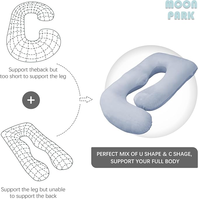 MOON PARK Pregnancy Pillows for Sleeping - Image 5