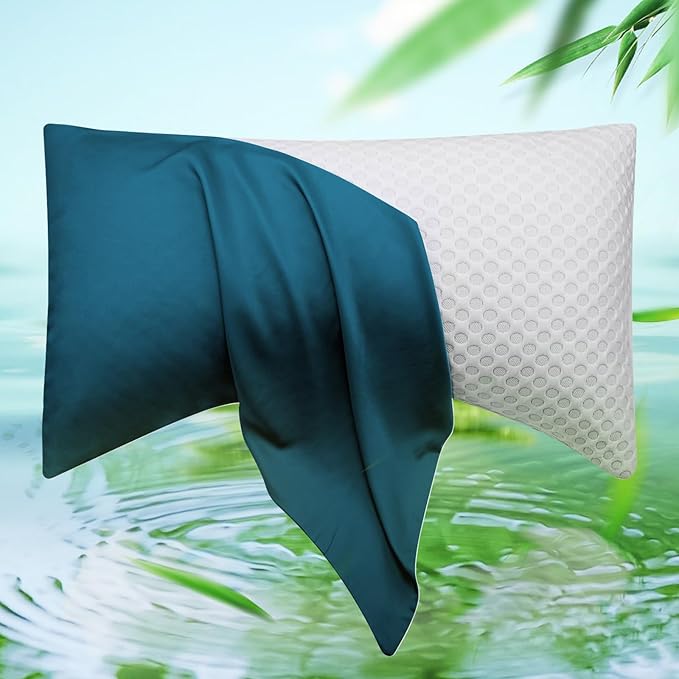 ELIBABA Cooling Bamboo Side Sleeper Pillowcase, King Size, 20x36 Inches by ELIBABA