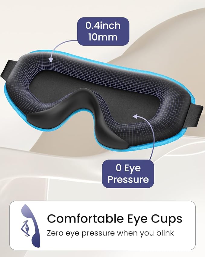 WAOAW Sleep Mask for Men Women: Blackout Eye Masks for Sleep - Image 8