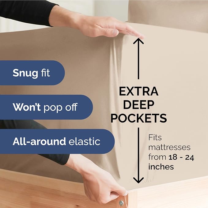Extra Deep Twin Sheet Set - Image 3